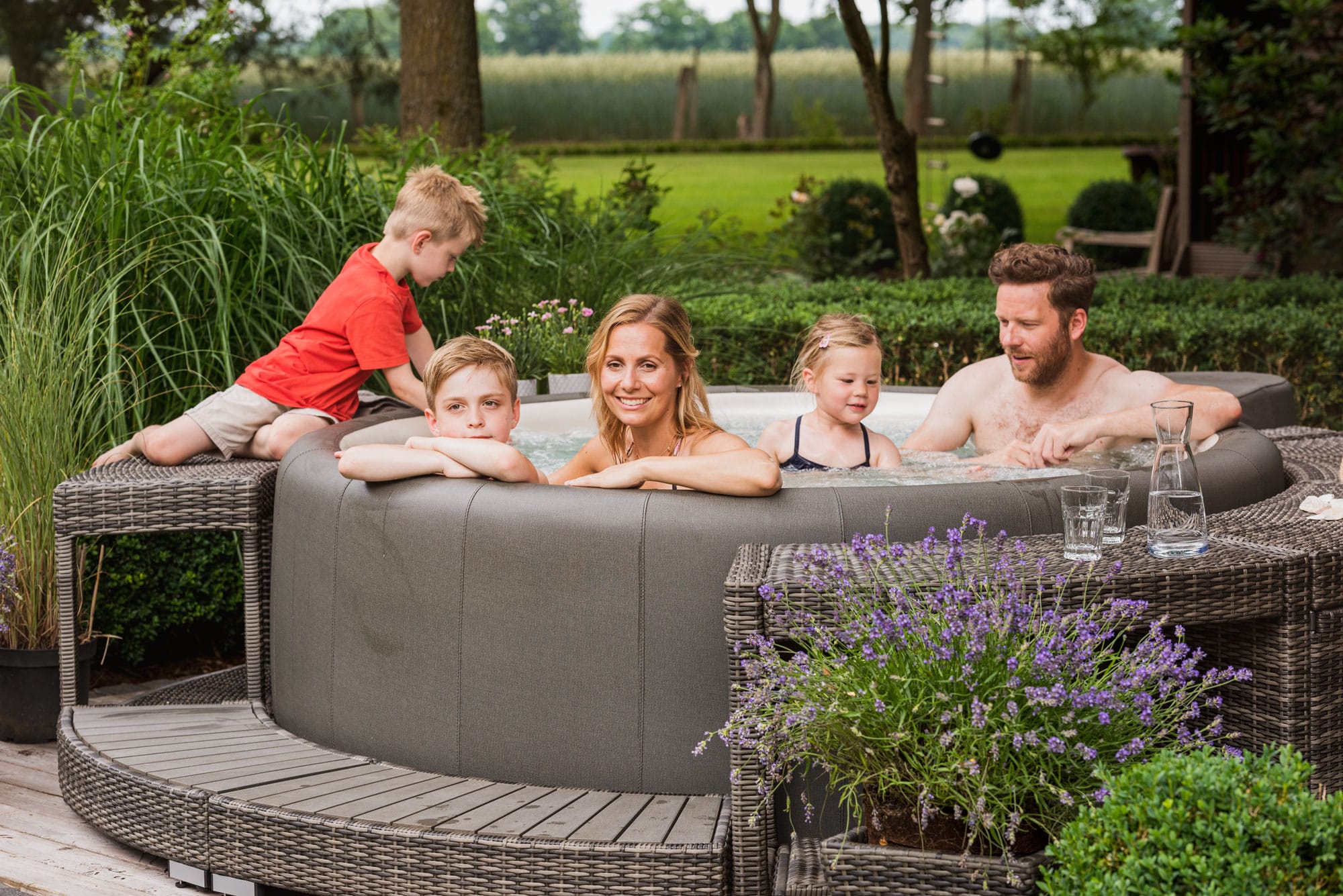 The Softub Spas Portico Model Now Available in a Cool (Warm) New Vinyl and Color