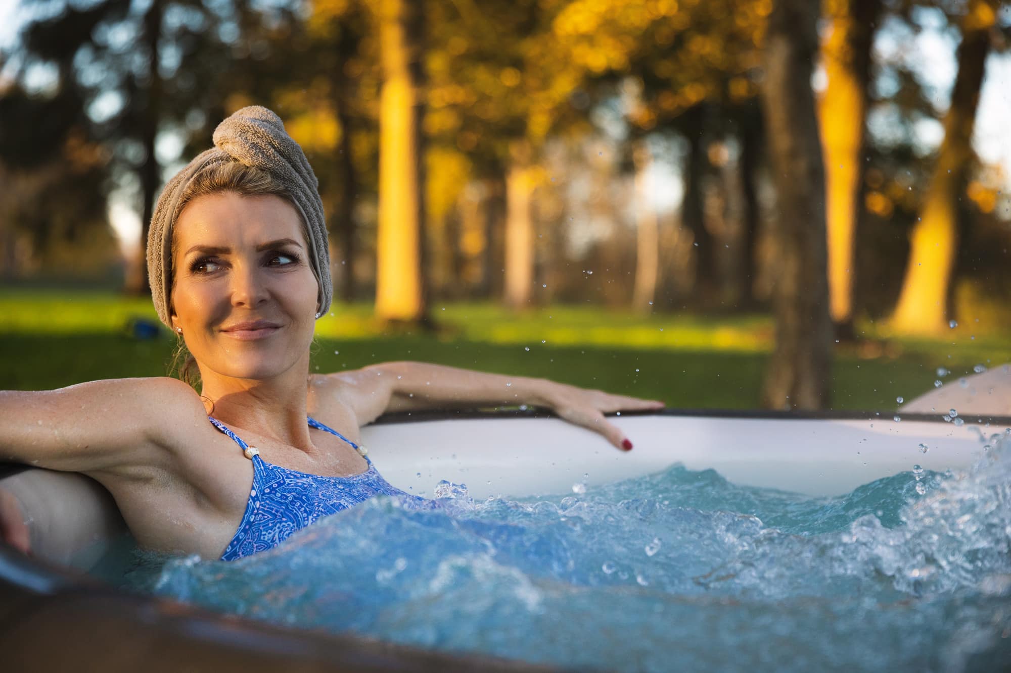 Relax in a Softub Spa this Fall 